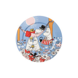 Mumin serveringsfat Familjetid, bl&aring;, Moomin Arabia