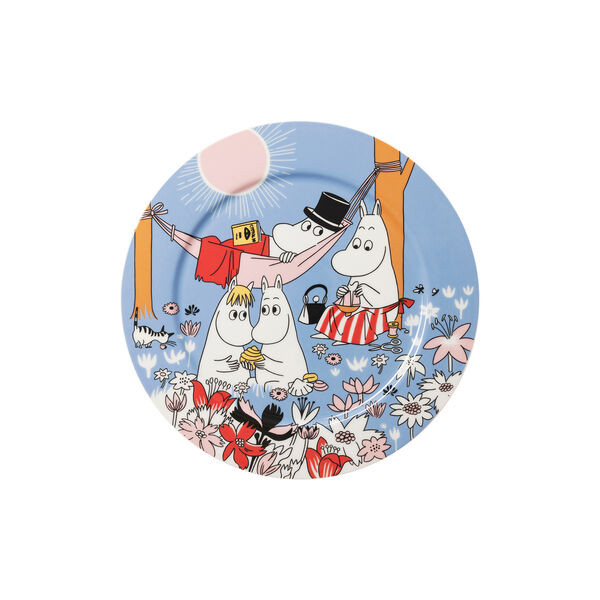 Mumin serveringsfat Familjetid, bl&aring;, Moomin Arabia