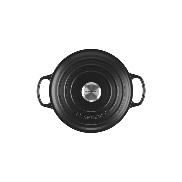 Signature gjutj&auml;rn rund gryta &Oslash; 24 cm, matte black, Le Creuset