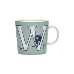 Mumin mugg 40 cl Alfabet W, Moomin Arabia