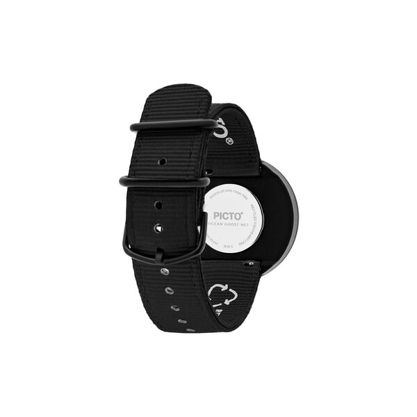 Picto armbandsur, shark grey/manta ray black, PICTO