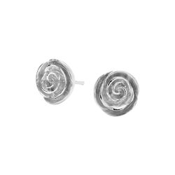 Rose Earsticks Medium, silver, Pernille Corydon Jewellery