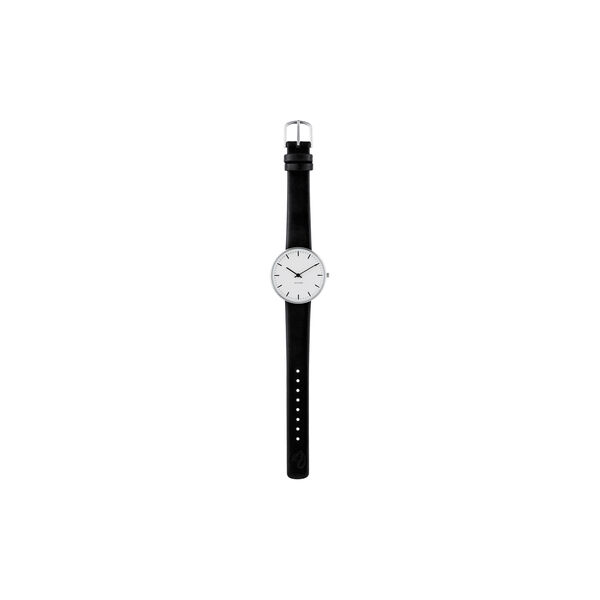 City Hall armbandsur, white/steel/black, Arne Jacobsen Watches
