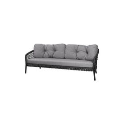 Ocean Large 3-seater Sofa, dark grey, Cane-line