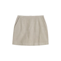 Mini Skirt Corduroy, silver, Aiayu