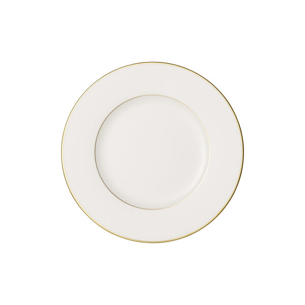 Anmut Gold Lunchtallrik &Oslash; 22 cm, white/gold, Villeroy & Boch