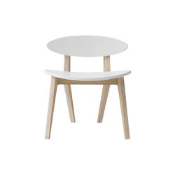 Wood PingPong Chair, white/oak, Oliver Furniture