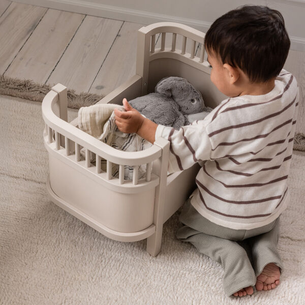 Doll Bed with mattress, pink, Sebra