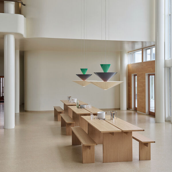 Gio LN15 Pendel, signal green/deep blue/ecru white, &Tradition