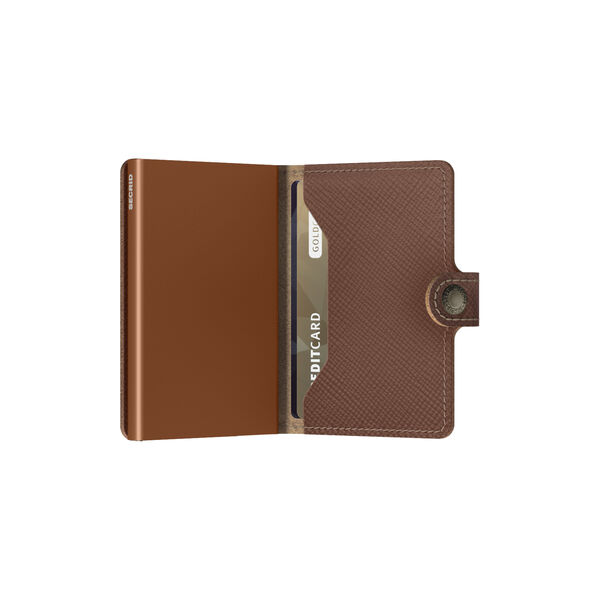 Miniwallet, saffiano caramel, Secrid