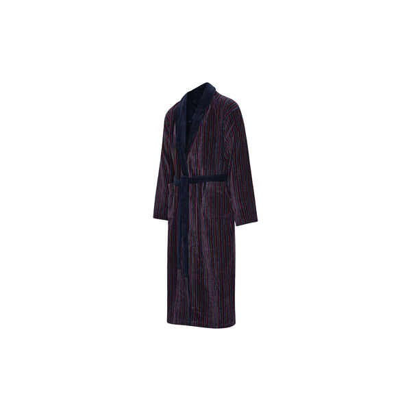 Skagerak Bathrobes, multi strip/solid navy collar, Ambassador 1867