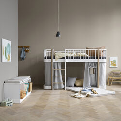 Play Mattress for Wood Original Low Loft Bed 90x200 cm, Oliver Furniture