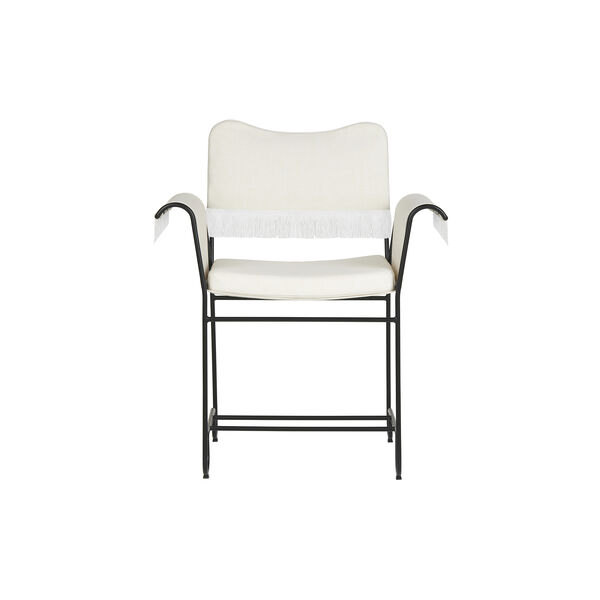 Tropique Dining Chair with Fringes, white/classic black, GUBI