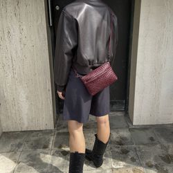 KarimaMBG Crossbody Bag Weave, burgundy, Markberg