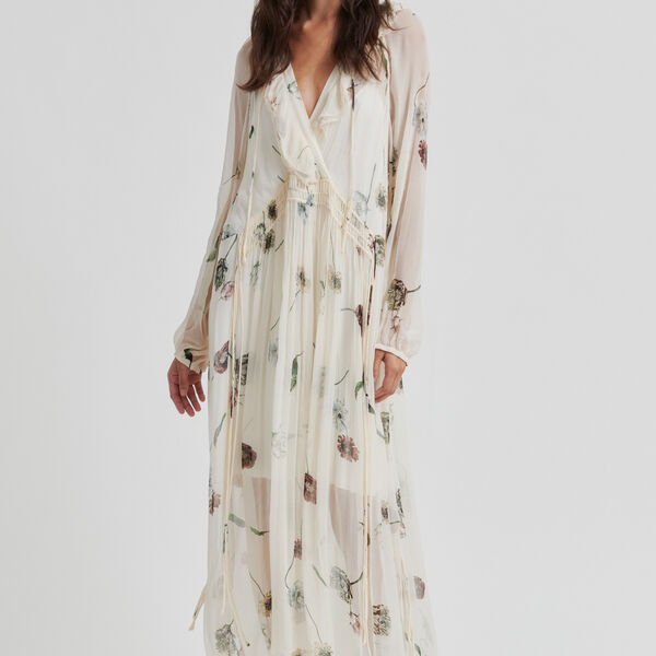 Florala Maxi Dress, summer sand, Second Female