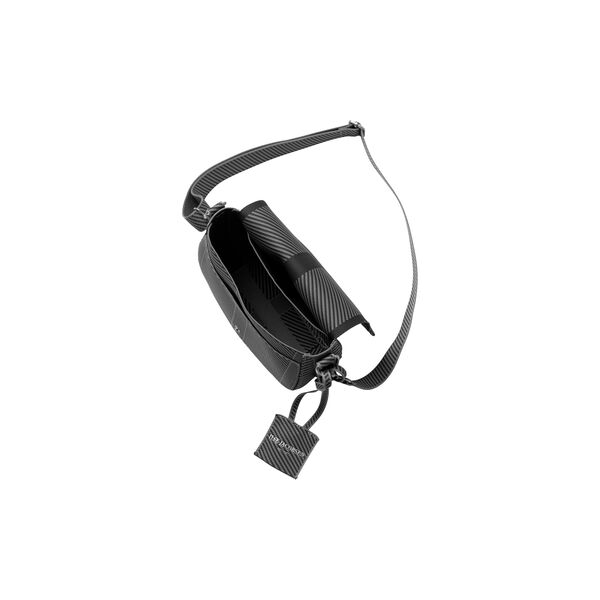 Knitted Crossbody Bag, black gun metal, Ilse Jacobsen Hornb&aelig;k