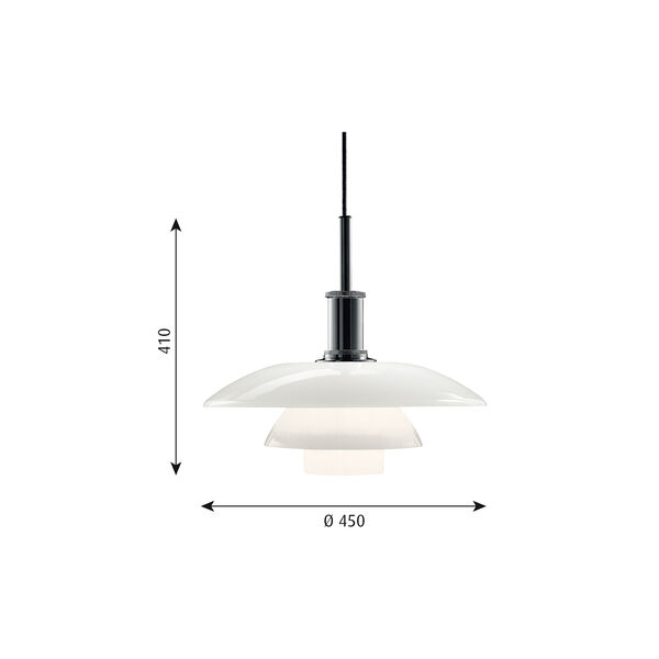 PH 4½-4 glas pendel PH 4½-4 glas pendel, Louis Poulsen