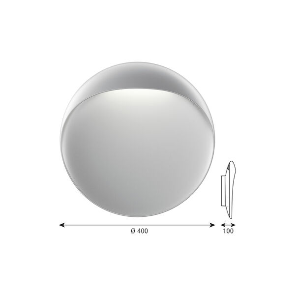 Flindt vägglampa L, aluminium Flindt vägglampa L, aluminium, Louis Poulsen