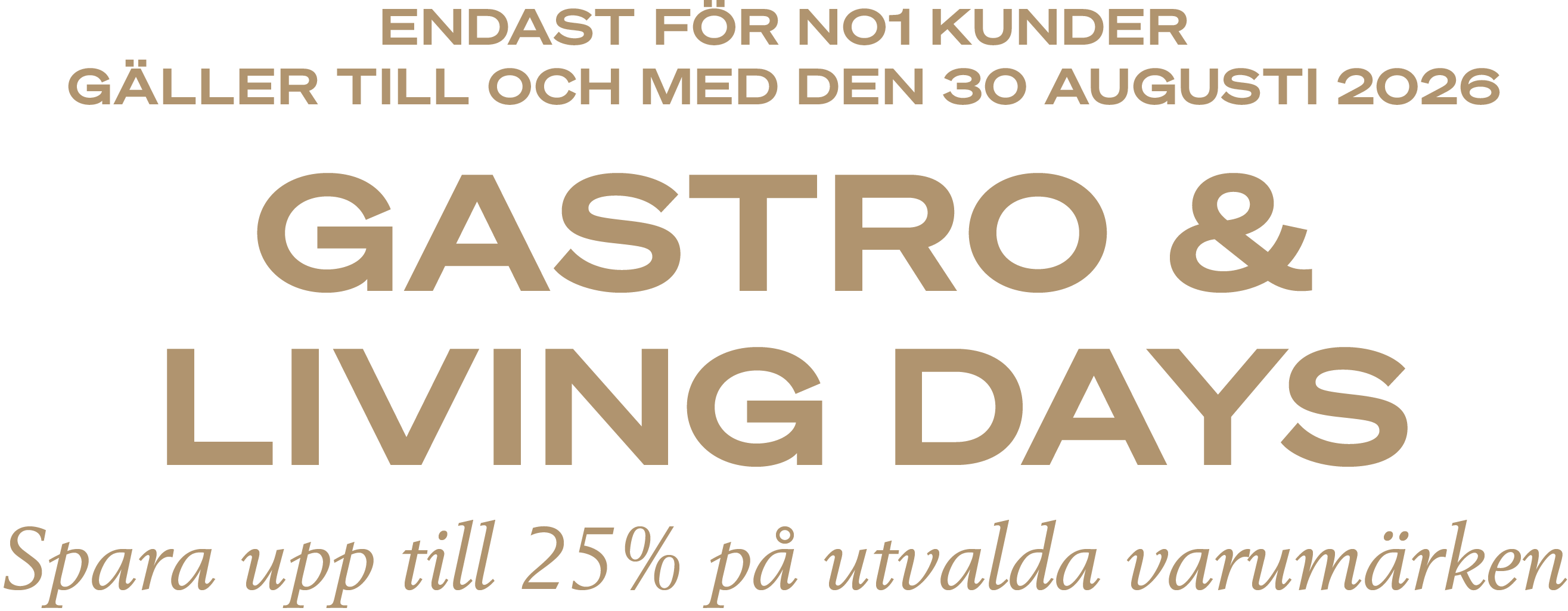 Spara upp till 25 % på utvalda varor