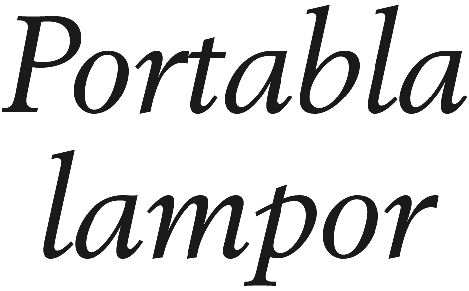 Portabla lampor