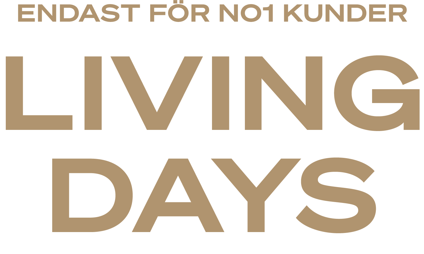 Living Days kampanj för NO1 kunder hos Illums Bolighus