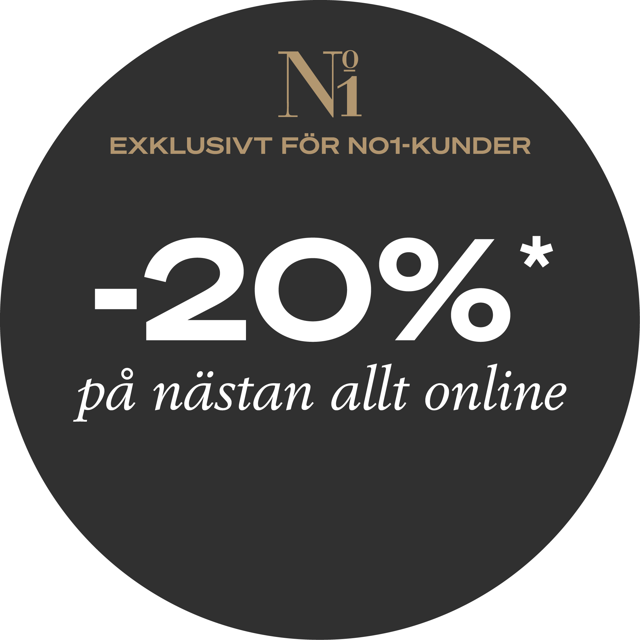 Spara -20%* på nästan allt online