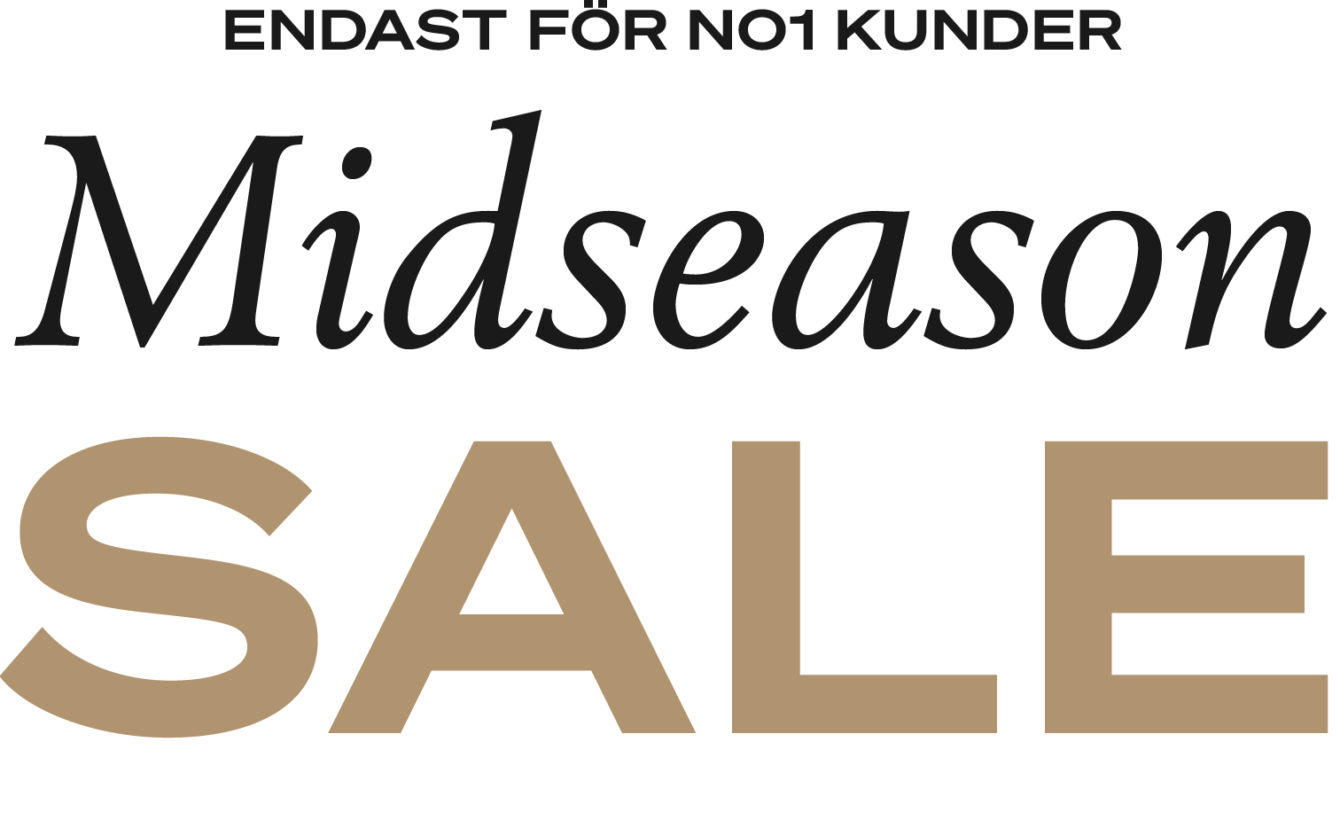 Midseason Sale enbart för No1 kunder hos Illums Bolighus