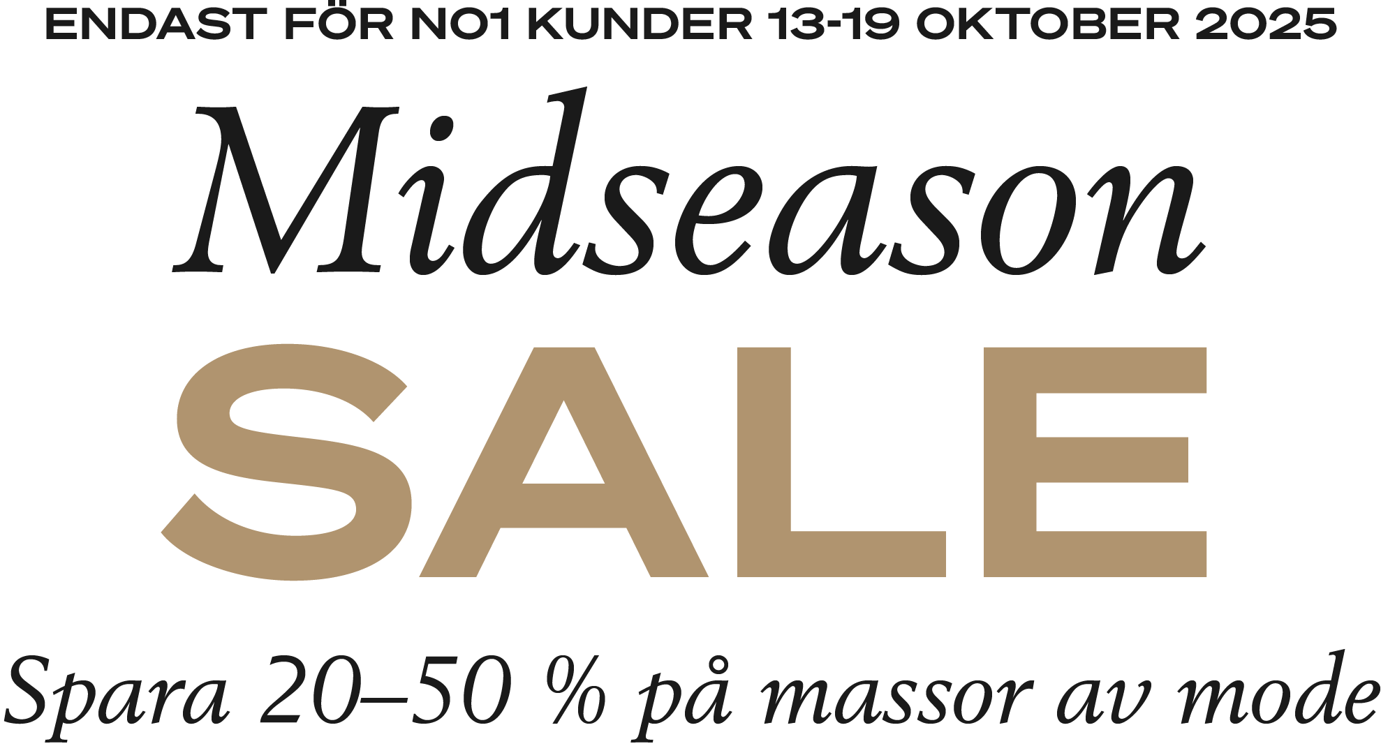 Midseason Sale hos Illums Bolighus - enbart för No1 kunder